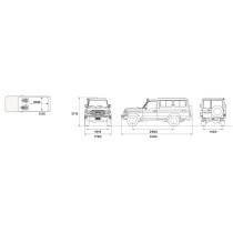 TOYOTA LAND CRUISER GRJ78 BLANC BM5 AVEC POWER PACK ET DOUBLE RESERVOIR